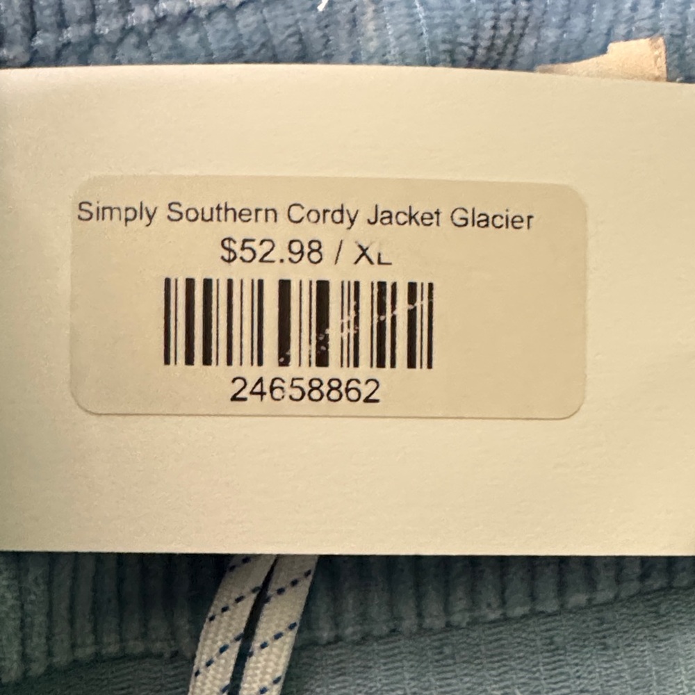 Simply Southern Glacier Corduroy Jacket Size XL - Picture 10 of 12